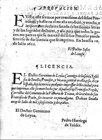 Aprovacion. Licencia.