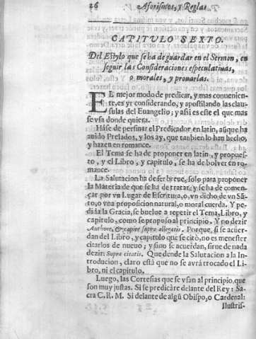 Capitulo sexto. Del Estylo que feha de guardar en el Sermon, en feguir las Confidenaciones efpeculativas, o morales, y prouarlas