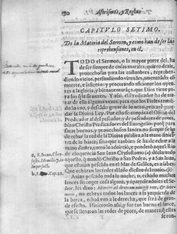 Capitvlo setimo. De la Materia del Sermon, y como han defer las reprehenfiones, en él