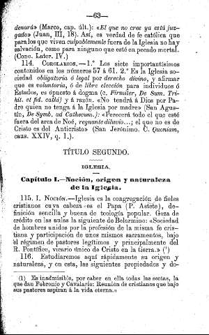 Título Segundo. Iglesia