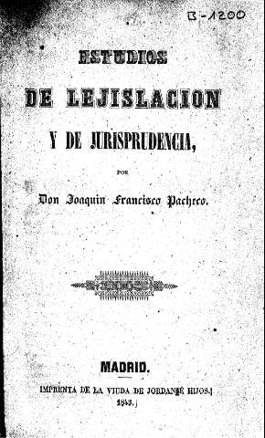 Estudios de Lejislación y Jurisprudencia