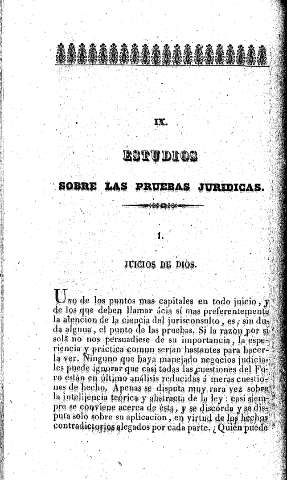 IX. Estudios sobre las Pruebas jurídicas