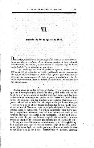 VII. Decreto de 30 de agosto de 1836