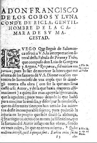 A don Francisco de los Cobos y Lvna Conde de Ricla, gentil-hombre de la camara de sv magestad