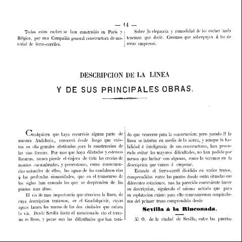 Descripcion de la linea de sus principales obras