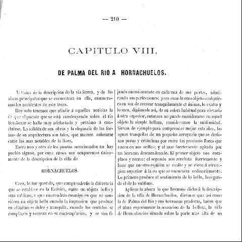 Capitulo VIII. De Palma del Rio a Hornachuelos