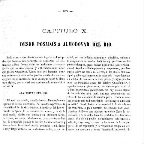 Capitulo X. Desde Posadas á Almodovar del Rio
