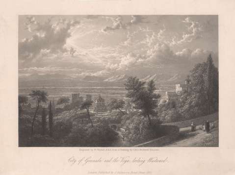 City of Granada and the Vega, looking Westward