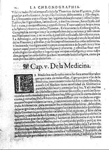 Cap. v. De la Medicina