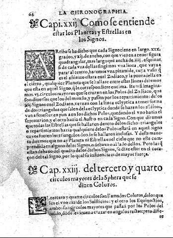 Capi.xxij Como fe entiende eftar los Planetas y Eftrellas en los Signos