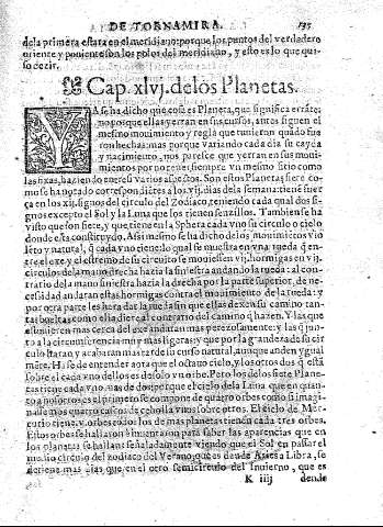 Cap. xlvj.delos Planetas