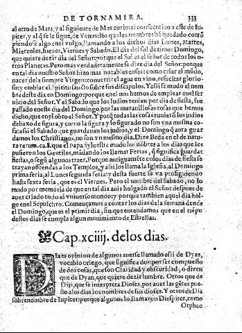 Cap.xciiij.delos dias