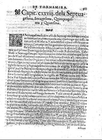 Capit.cxxviij.dela Septuagefima, Sexagefima, Quinquagefima y Quarefma