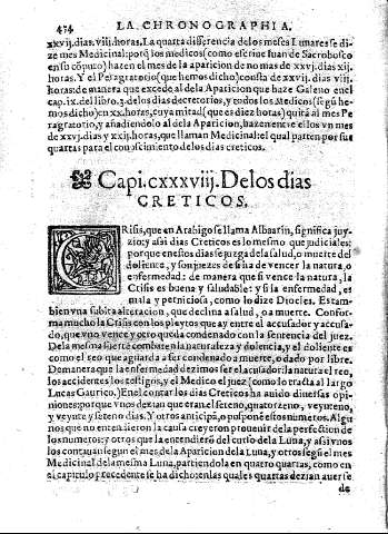 Capi.cxxxviij.Delos dias CRETICOS