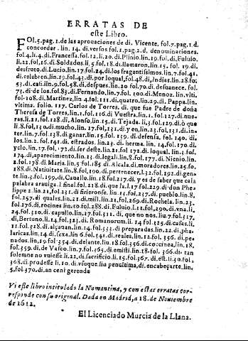 Erratas de este Libro