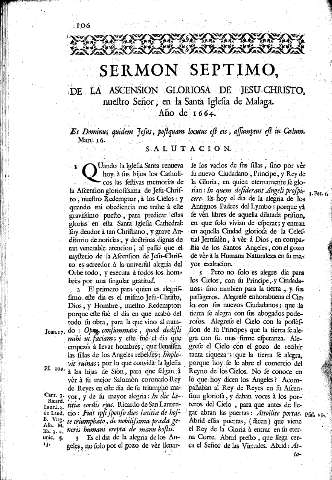 Sermon Septimo, de la Ascensión Gloriosa de Jesu-Christo, nuestro Señor en la Santa Iglesia de Malaga