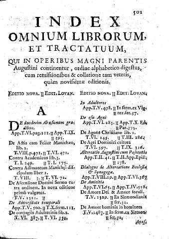 Index omnium Librorum et Tractatuum