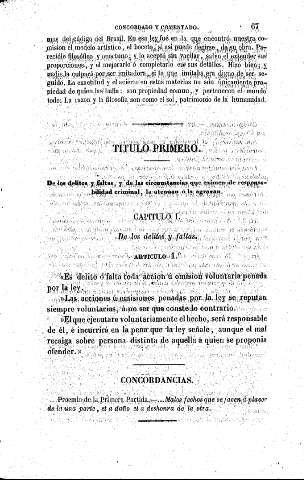 Título Primero. De los delitos y faltas
