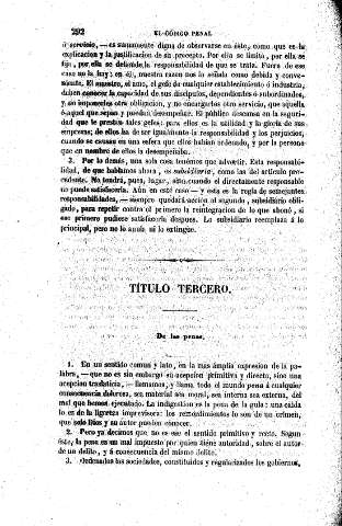 Título Tercero. De las penas