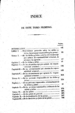 Indice de este Tomo Primero