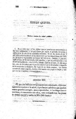 Título Quinto. Delitos contra la salud pública