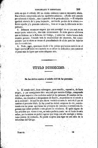 Título Duodécimo. De los delitos contra el estado civil de las personas