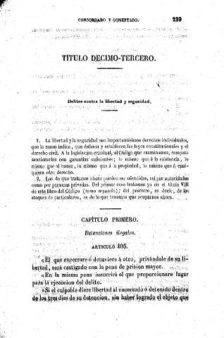 Título Décimo-Tercero. Delitos contra la libertad y seguridad