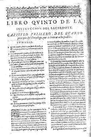 Libro qvinto de la instrvccion del sacerdote