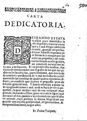 Carta dedicatoria