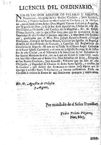 Licencia del ordinario