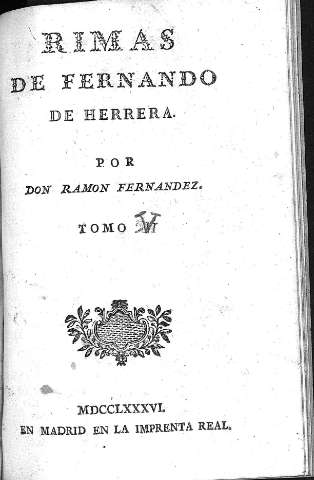 Rimas de Fernando Herrera. Tomo V