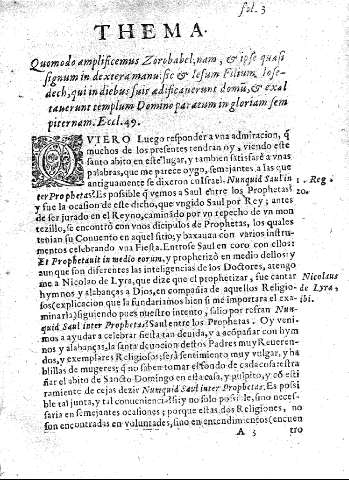 Thema. Quomodo amplisicemus Zorobabel ...
