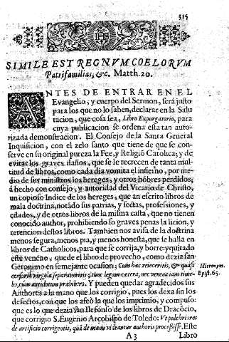 Simile est regnvm coelorvm Patrifamilias, etc. Matth.20.