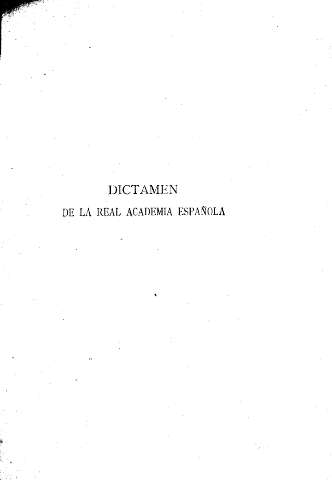 Dictamen de la Real Academia Española
