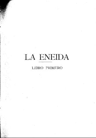 La Eneida. Libro primero