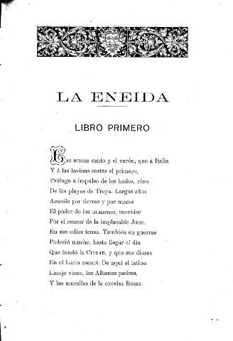 La Eneida - Libro Primero