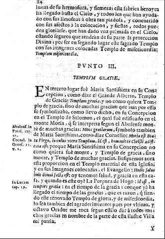 Pvnto III. Templvm gratiae