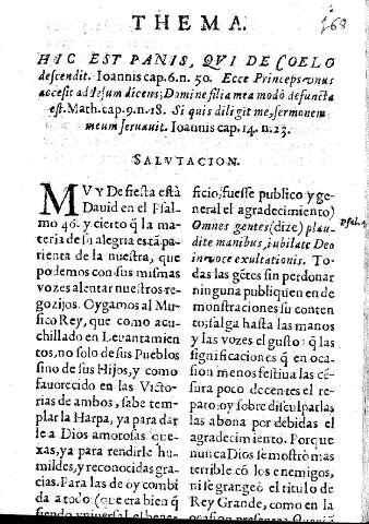 Thema. Hic est panis, qvi de coelo descendit. Ioannis cap.6.n.50