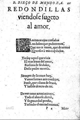 Redondillas viendose sugeto al amor