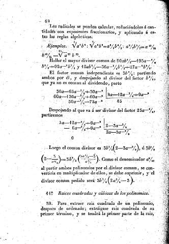 11º. Raices cuadradas y cúbicas de los polinomios