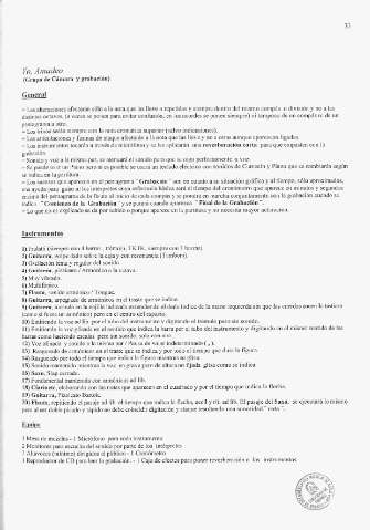 Yo, Amadeo (Grupo de Cámara y grabación)