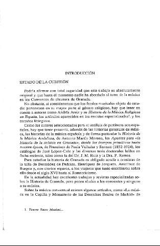 Introducción. Estado de la cuestión