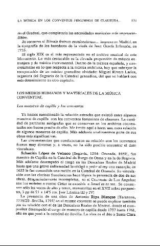 Los medios humanos y materiales de la música conventual