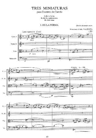 Tres miniaturas