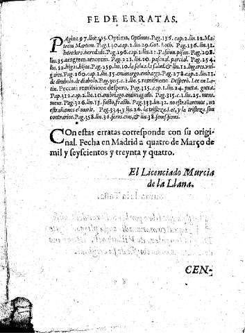 Fe de erratas