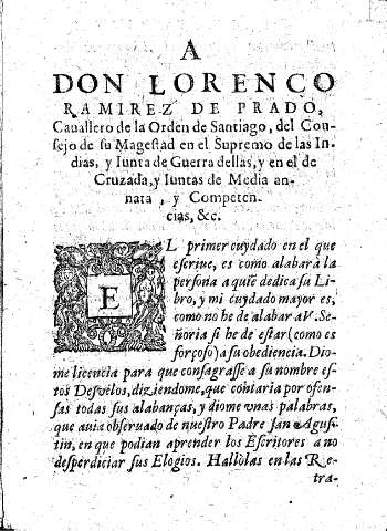 A Don Lorenço Ramírez de Prado