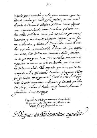 Capitulo XVI de como entrando el exercito del emperador en la Proenza, con Borbon, don Hugo fue por General de la mar
