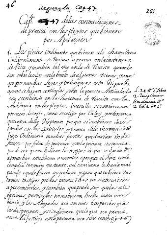 Cap. 47. delas contradiçiones de prueva enlos pleytos que bienen por Apelaçion