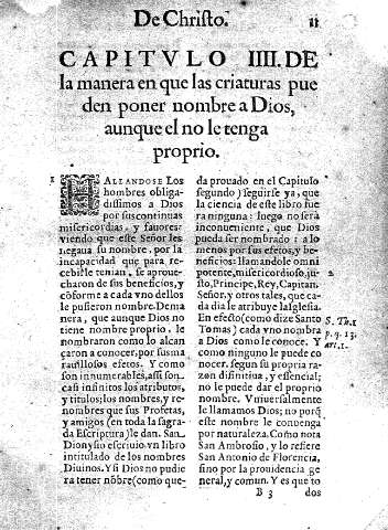 Capitulo IIII. De la manera en que las criaturas pueden poner nombre a Dios, aunque el no le tenga propio 