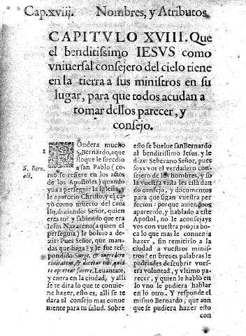 Capitvlo XVIII. Que el benditissimo Iesvs como vniuersal consejero del cielo tiene en la tierra a sus ministros en su lugar, para que todos acudan a tomas dellos parecer, y consejo